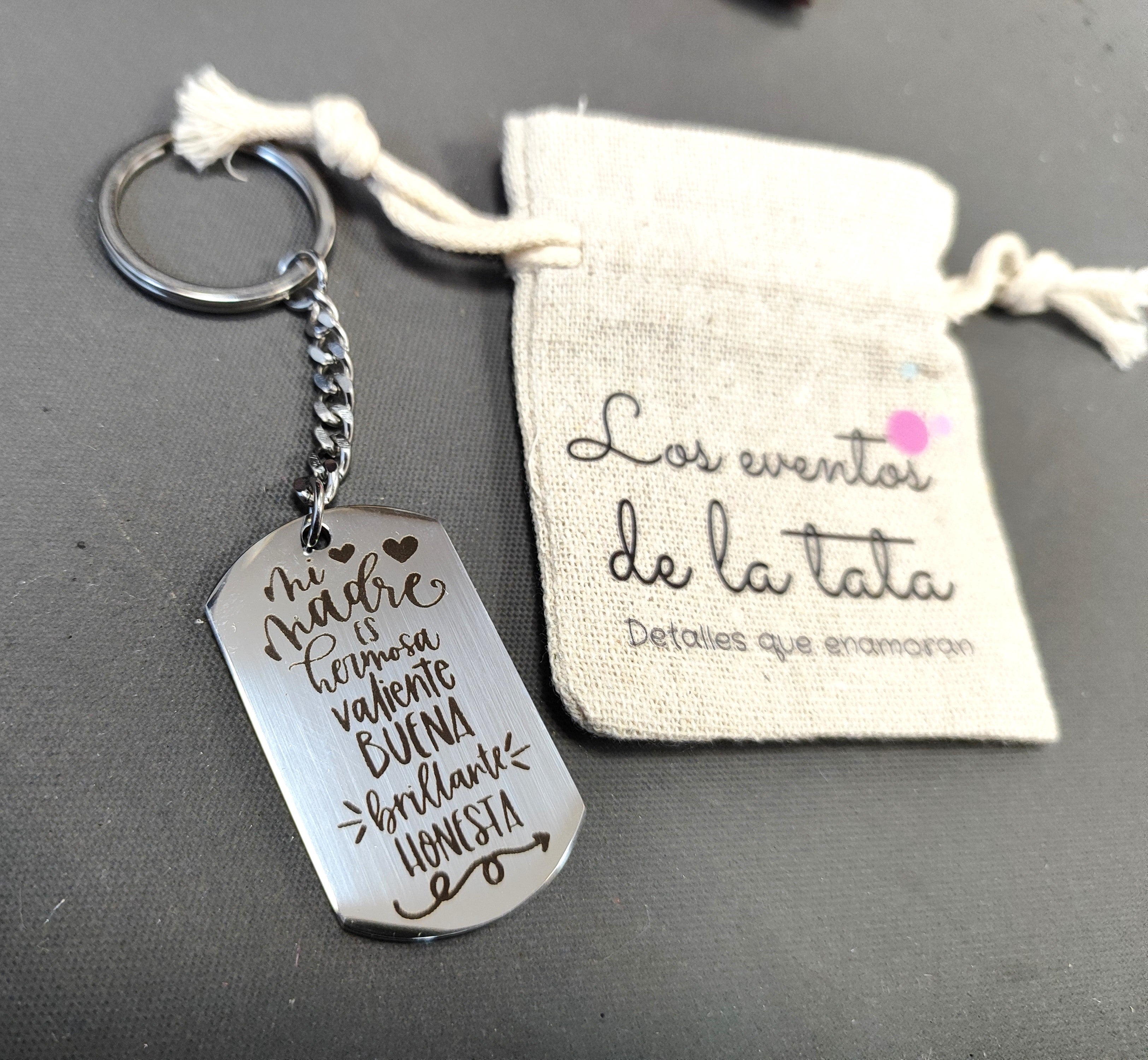 Llaveros con mensaje de Madre