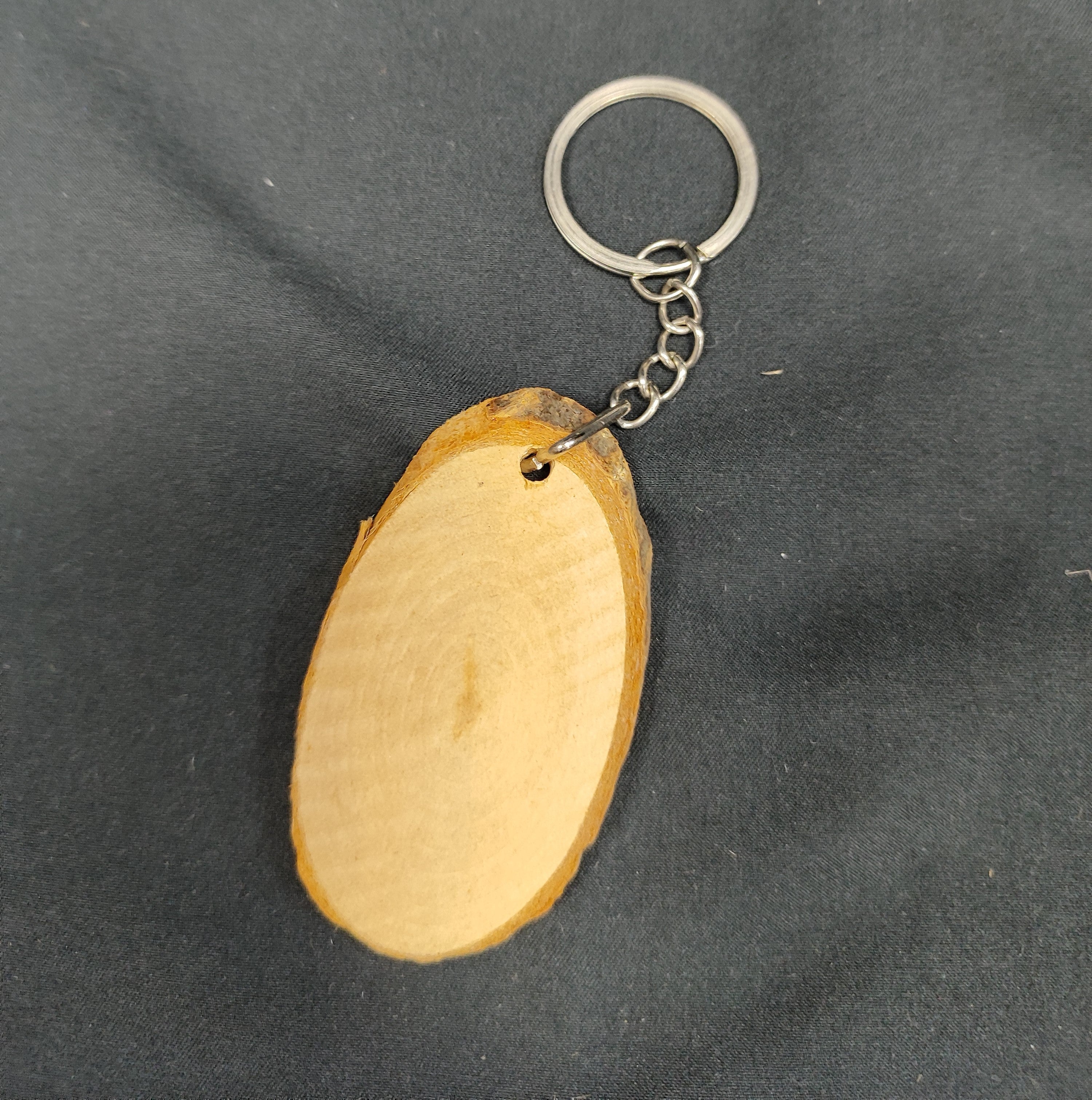 llavero Rodaja de Madera Ovalo, ultimas unidades