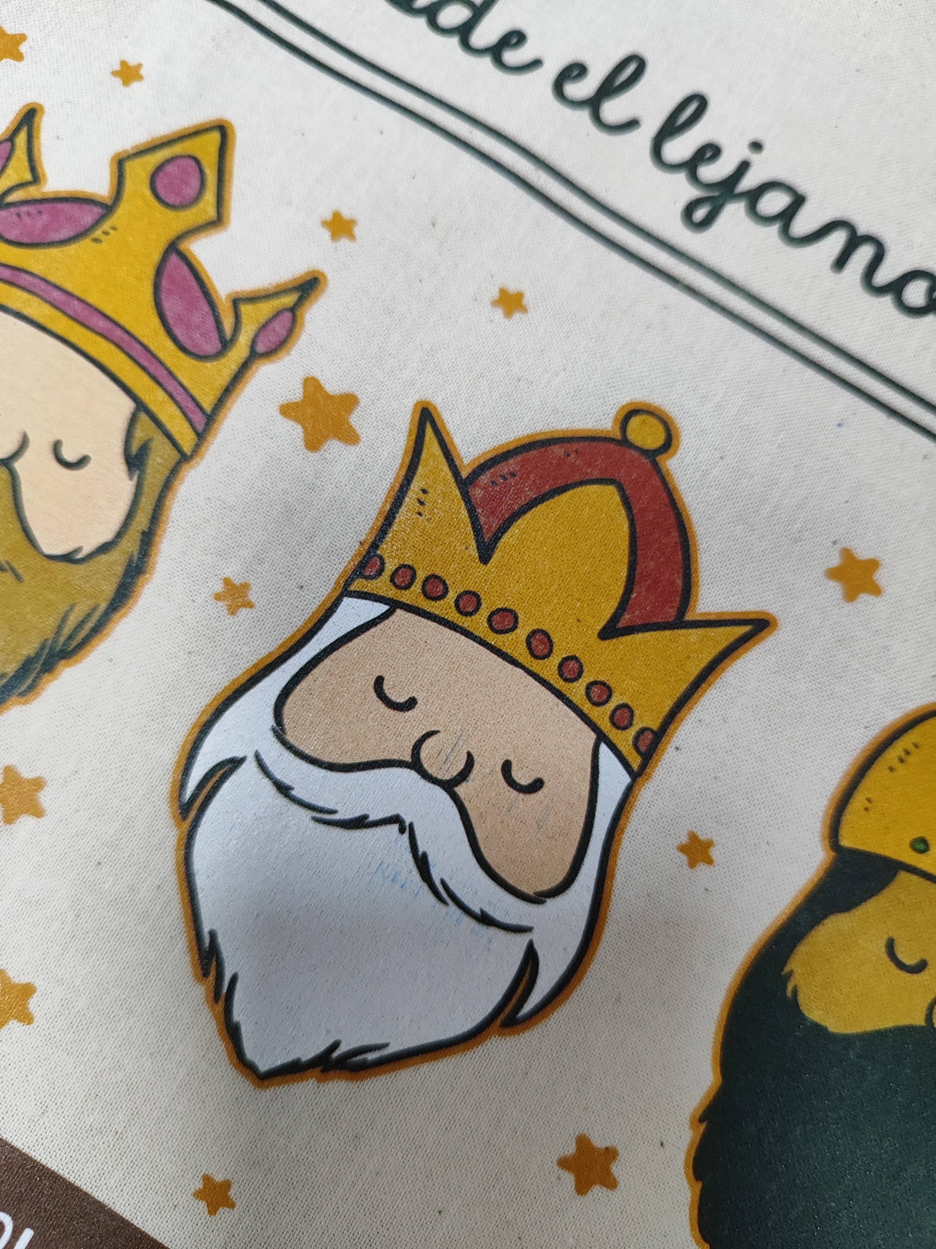 Saco Reyes Magos xl con pequeño defecto de Impresión en la Barba Azul