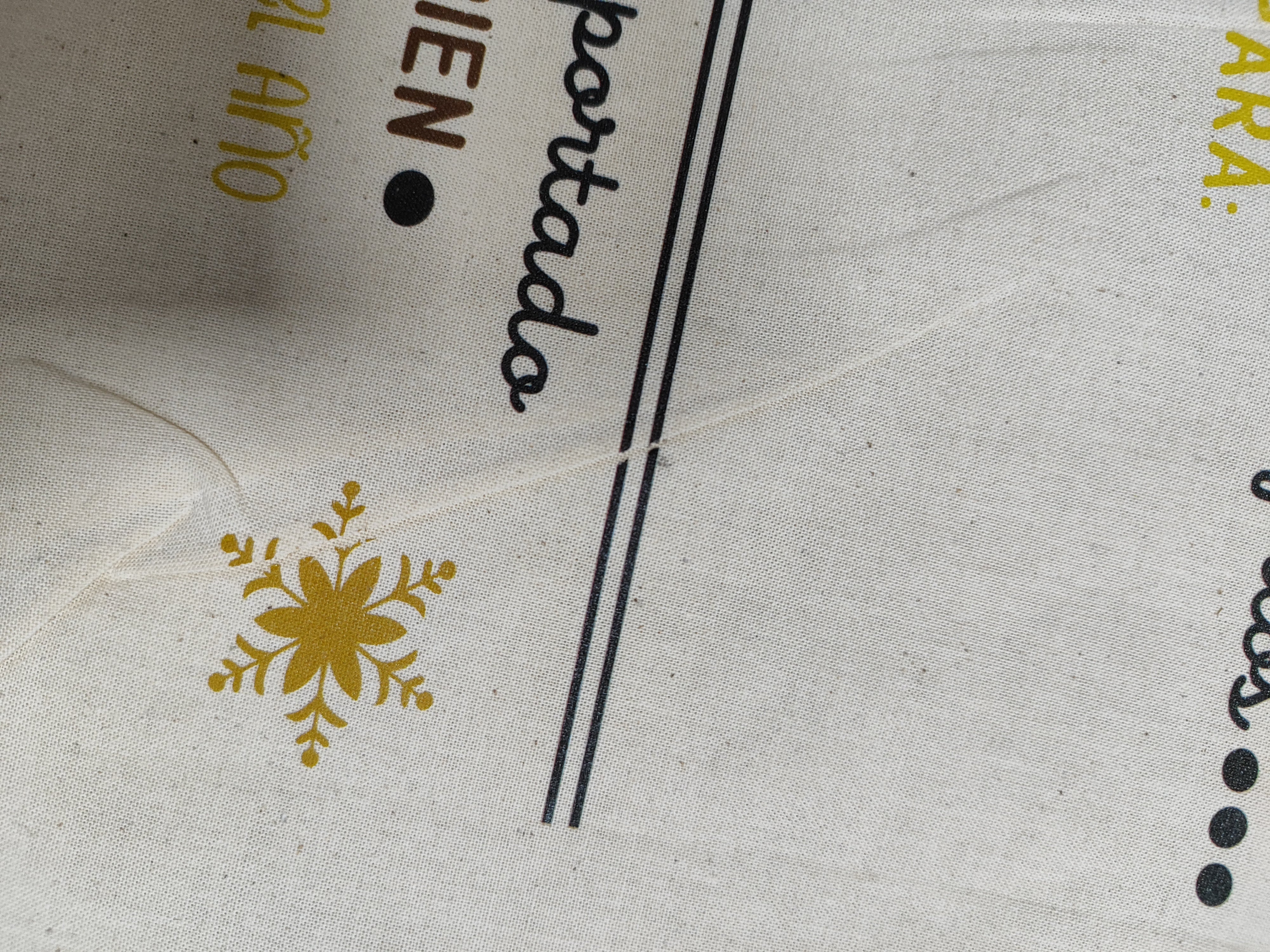 Saco Reyes Magos L con pequeño defecto de Impresión estrella arrugada