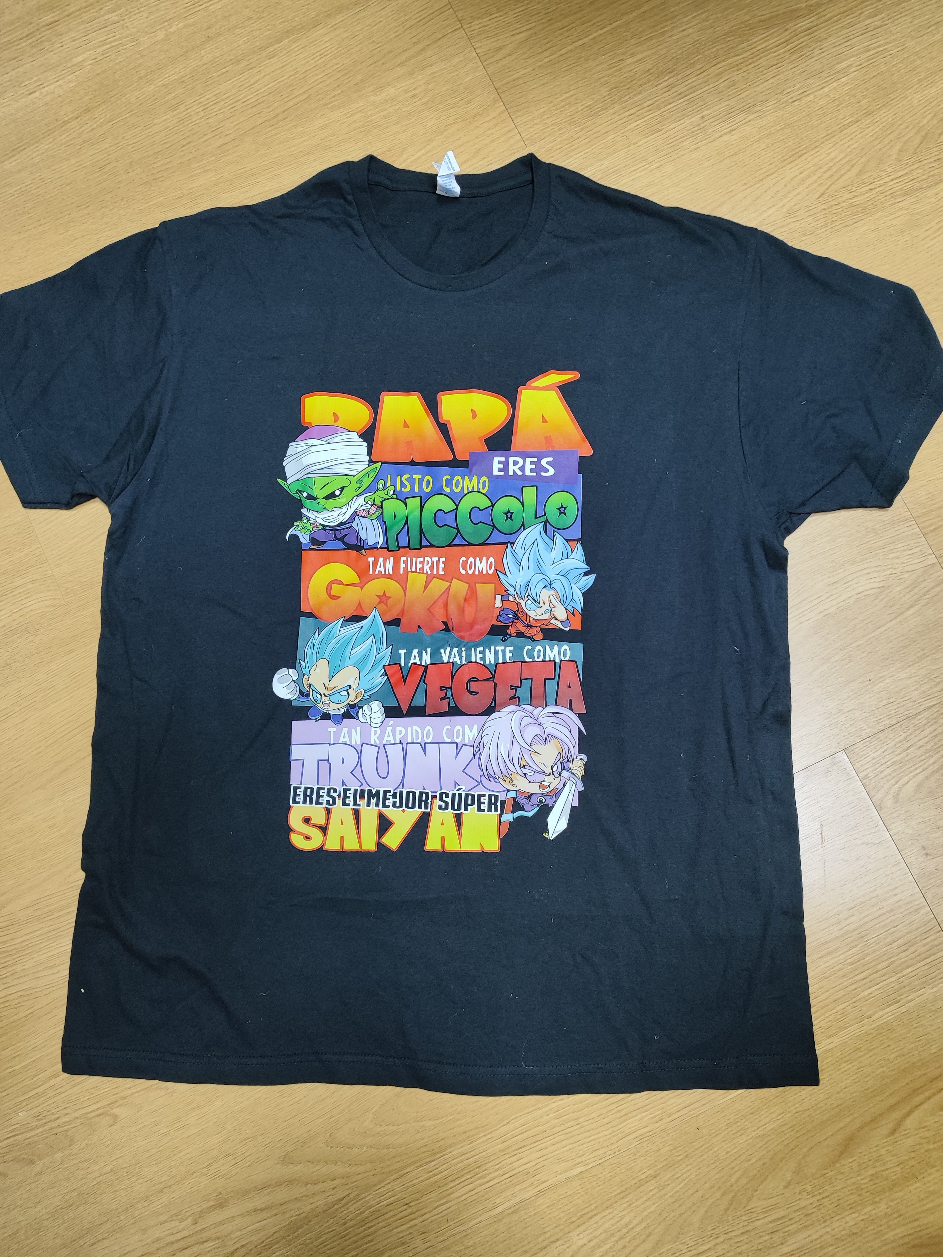 Camiseta Goku con pequeño defecto de impresión talla 2XL (Adjunto Fotos)