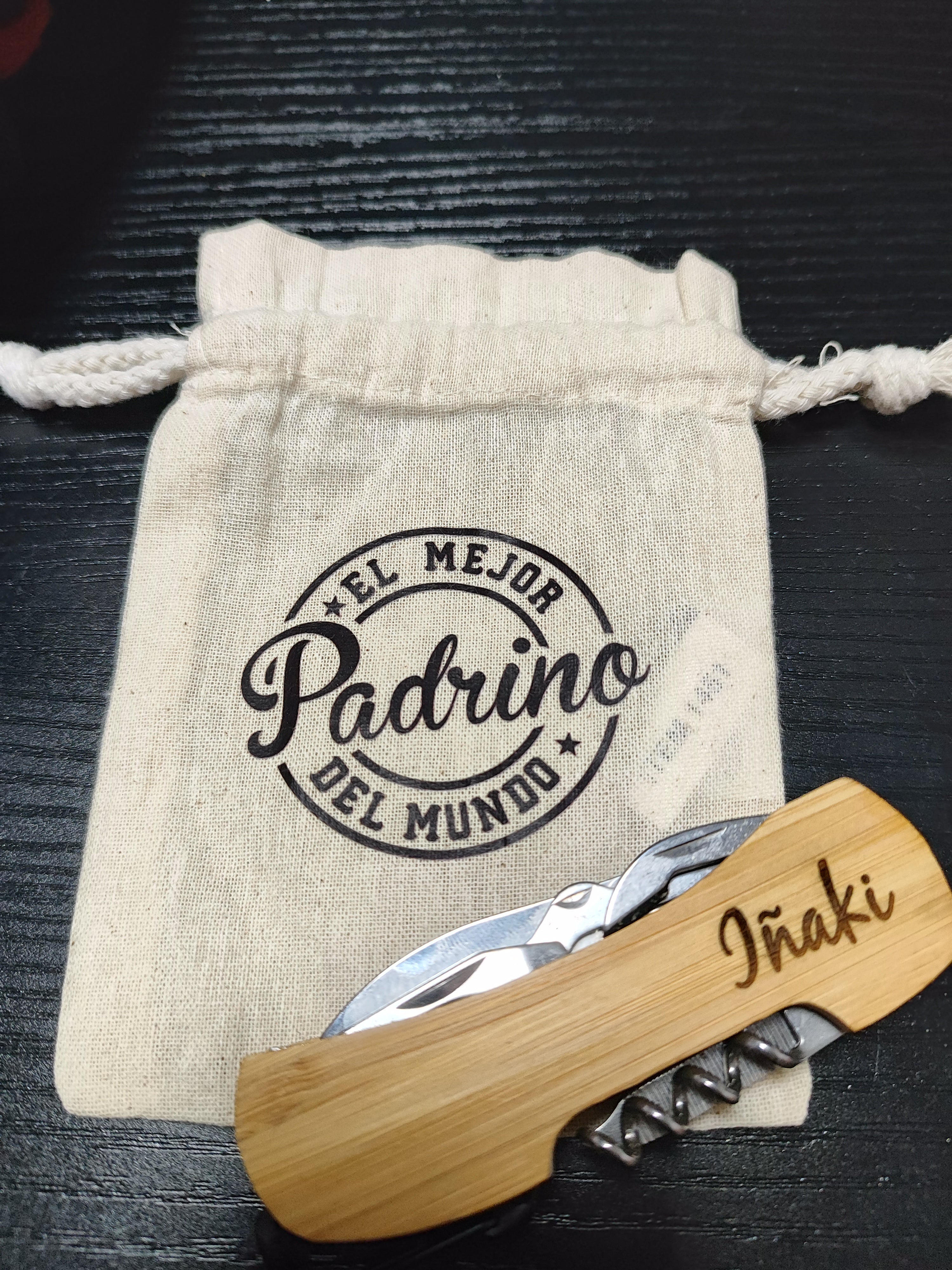 Navaja Multiusos de Madera Personalizable