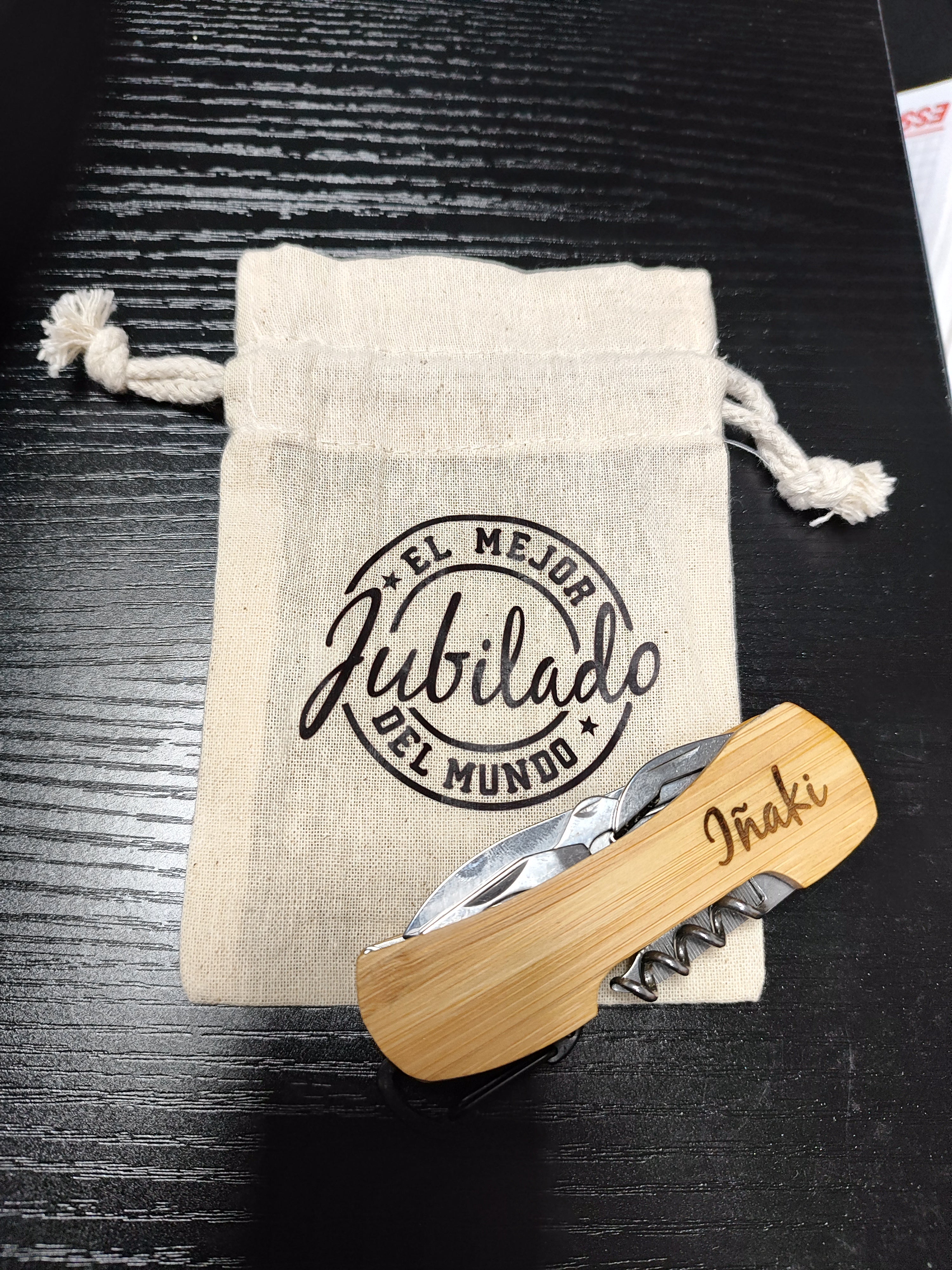 Navaja Multiusos de Madera Personalizable