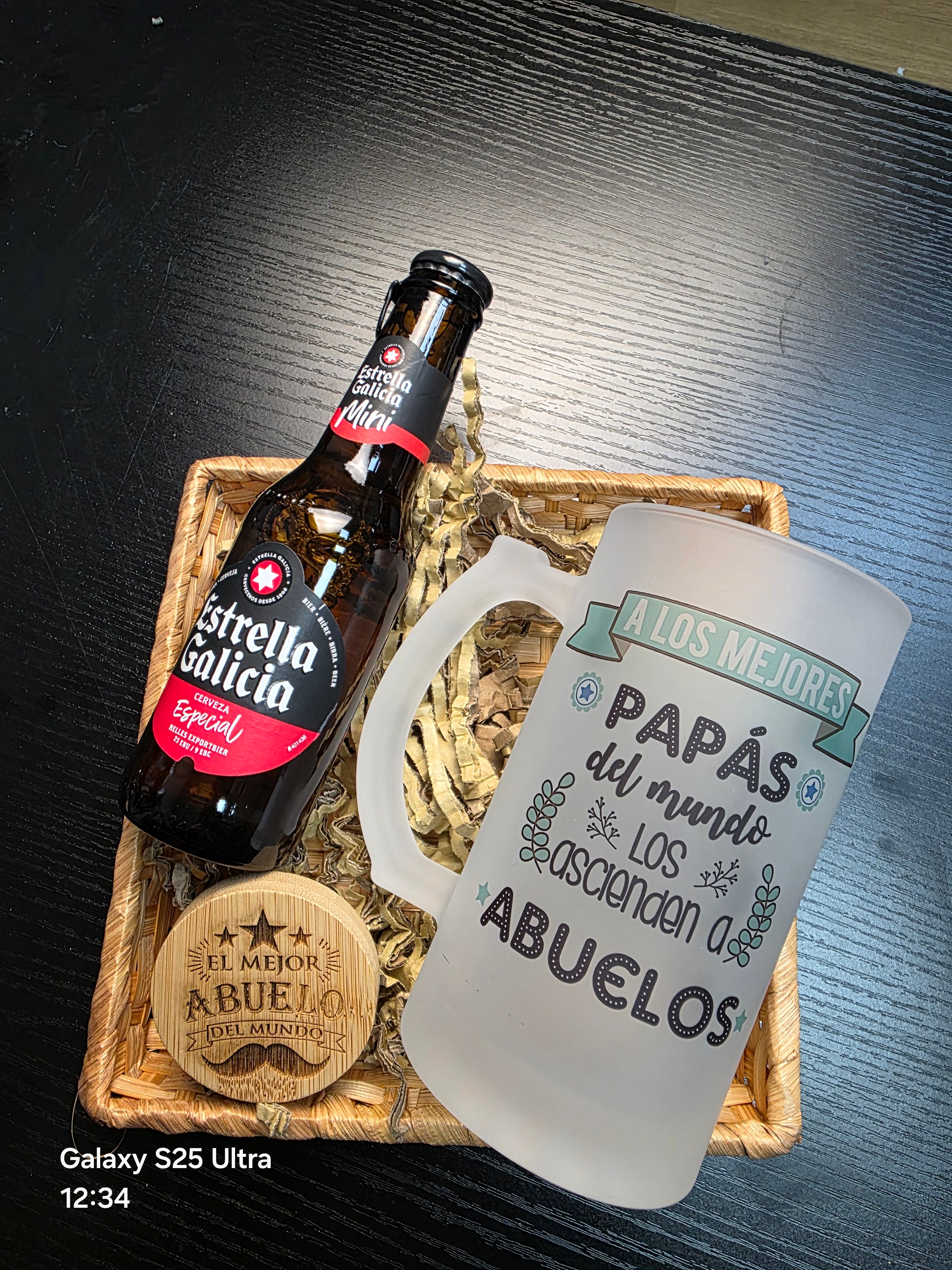 Cesta de regalo para padre o el abuelo