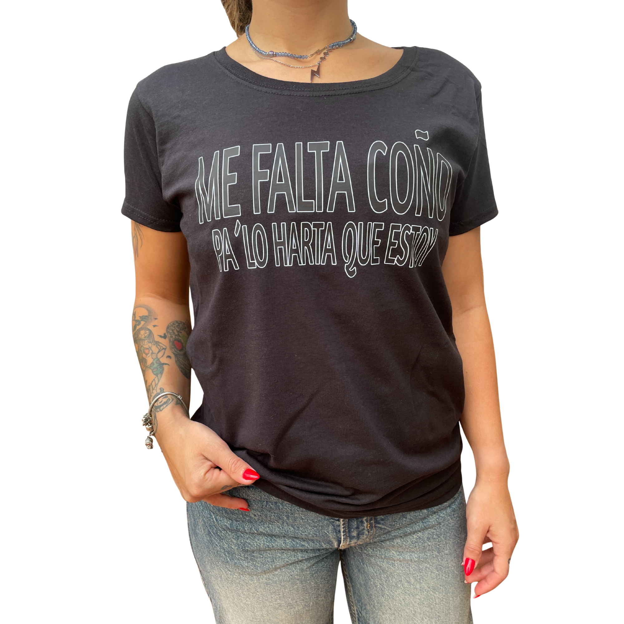 Camiseta de mujer Me falta Coño