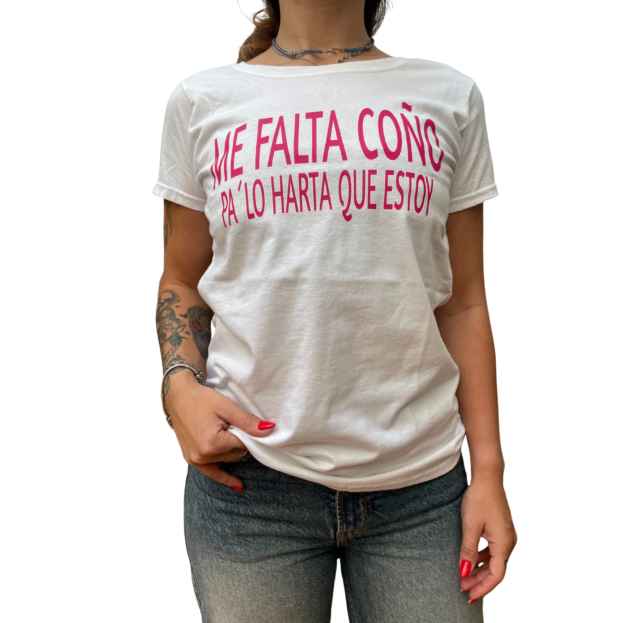Camiseta de mujer Me falta Coño