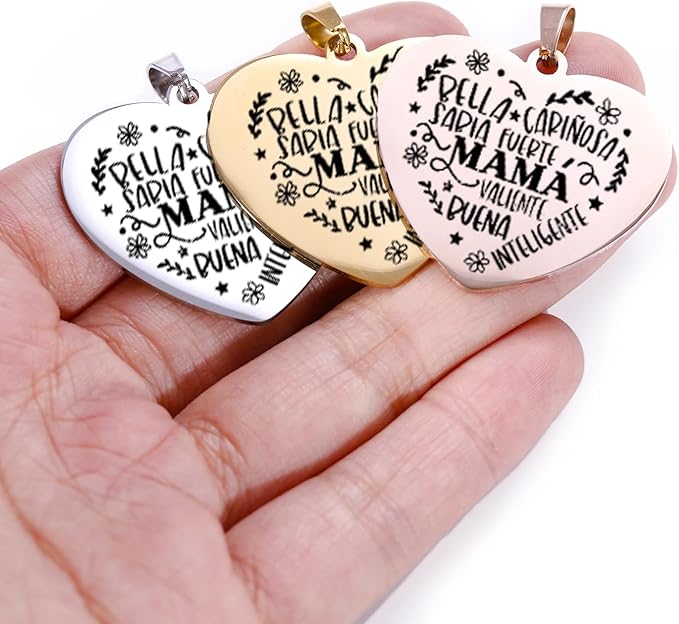 Colgante corazón con mensaje