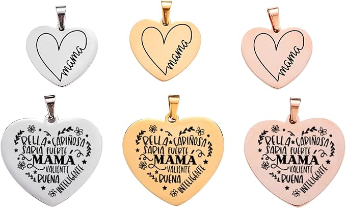 Colgante corazón con mensaje