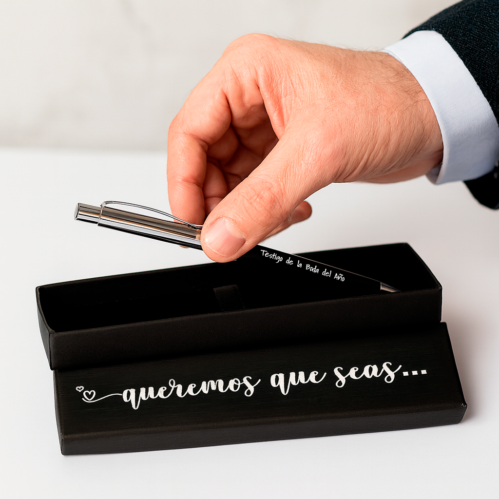 Boligrafo para testigos de boda