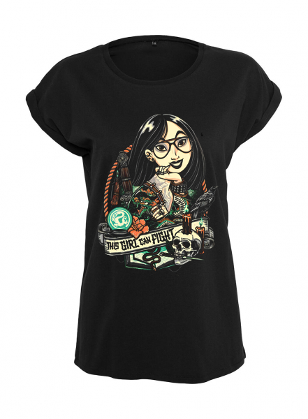 Camiseta de princesas tatuadas