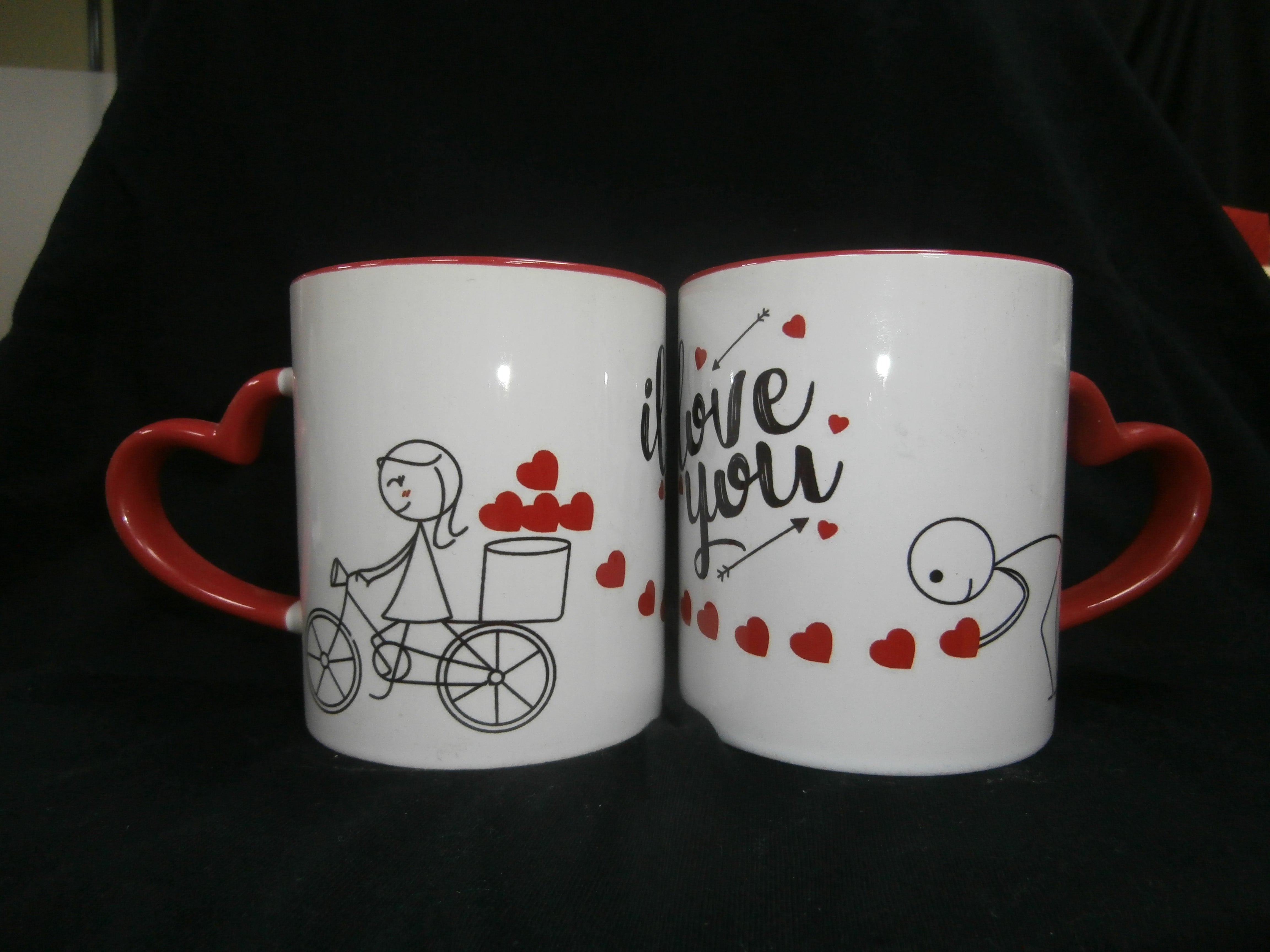 Pack de 2 Tazas Enamorados ULTIMAS UNIDADES En perfecto estado