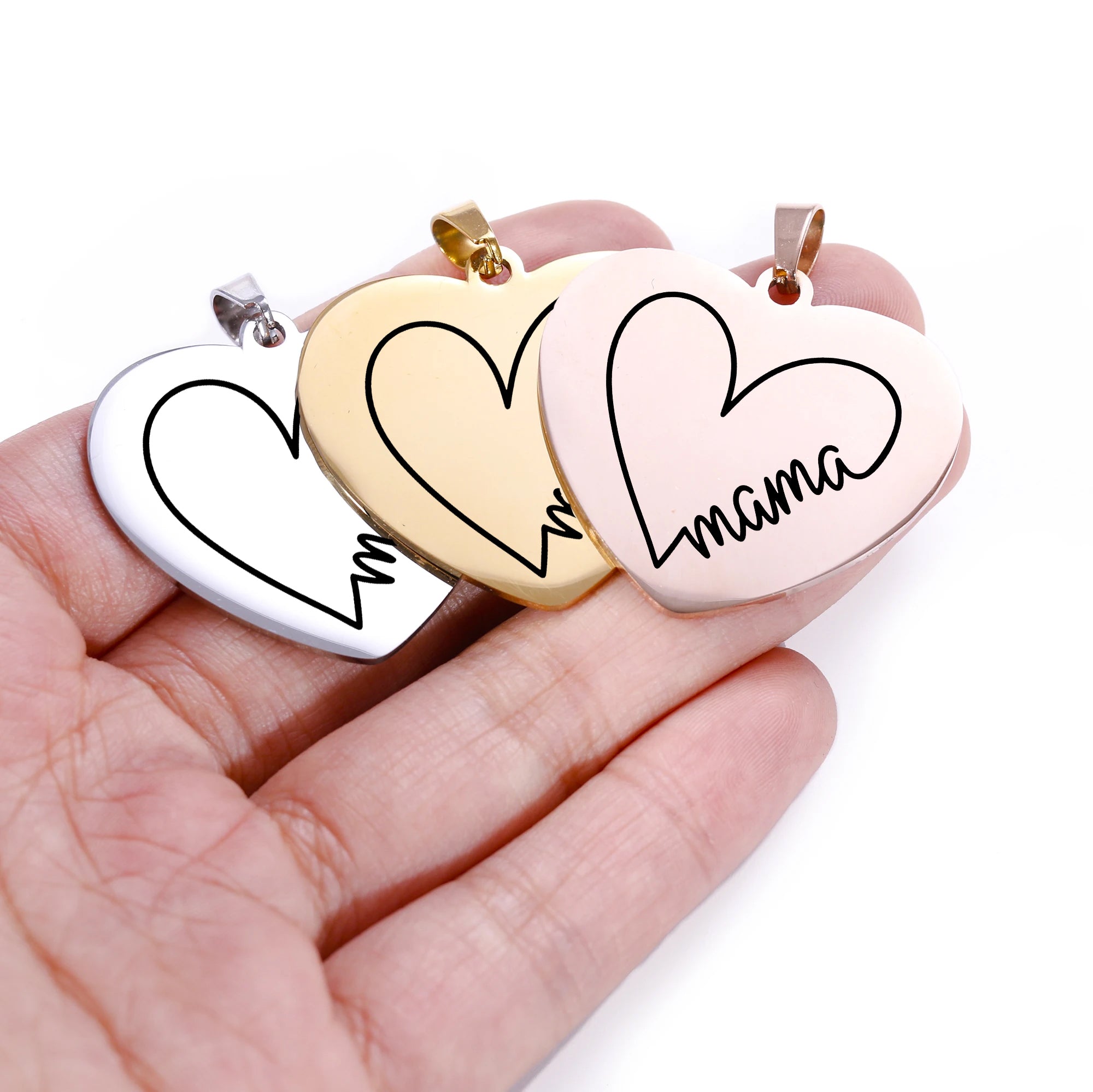 Colgante de corazón para mamá