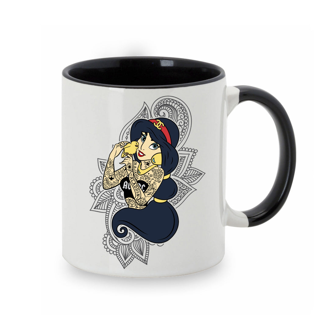 Tazas de princesas tatuadas