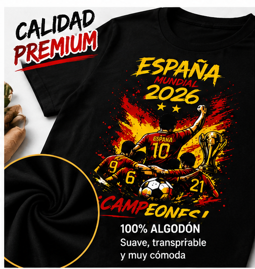 Camisetas España Mundial 2026 CAMPEONES!!!