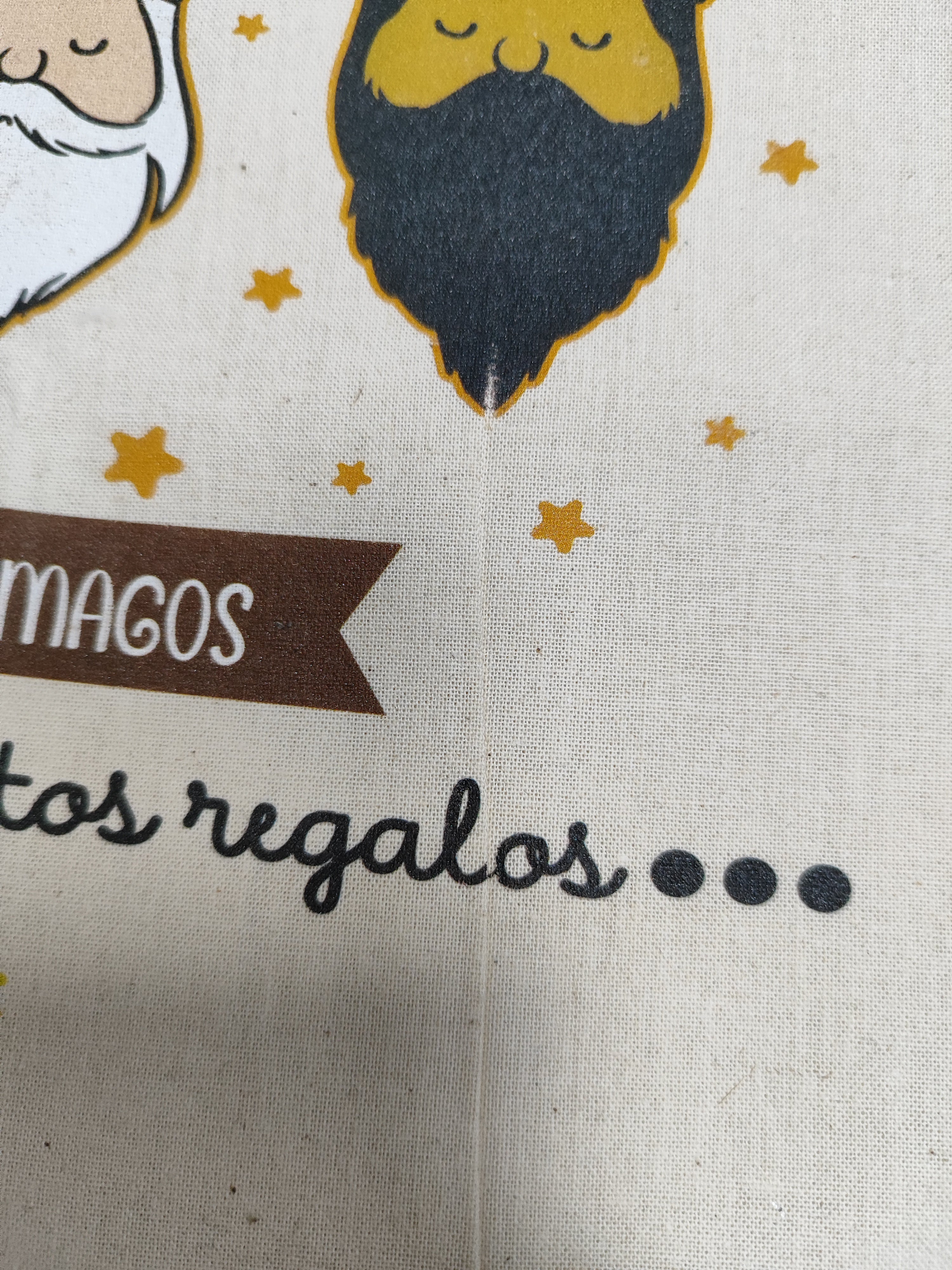 Saco Reyes Magos L con pequeño defecto de Impresión barba melchor