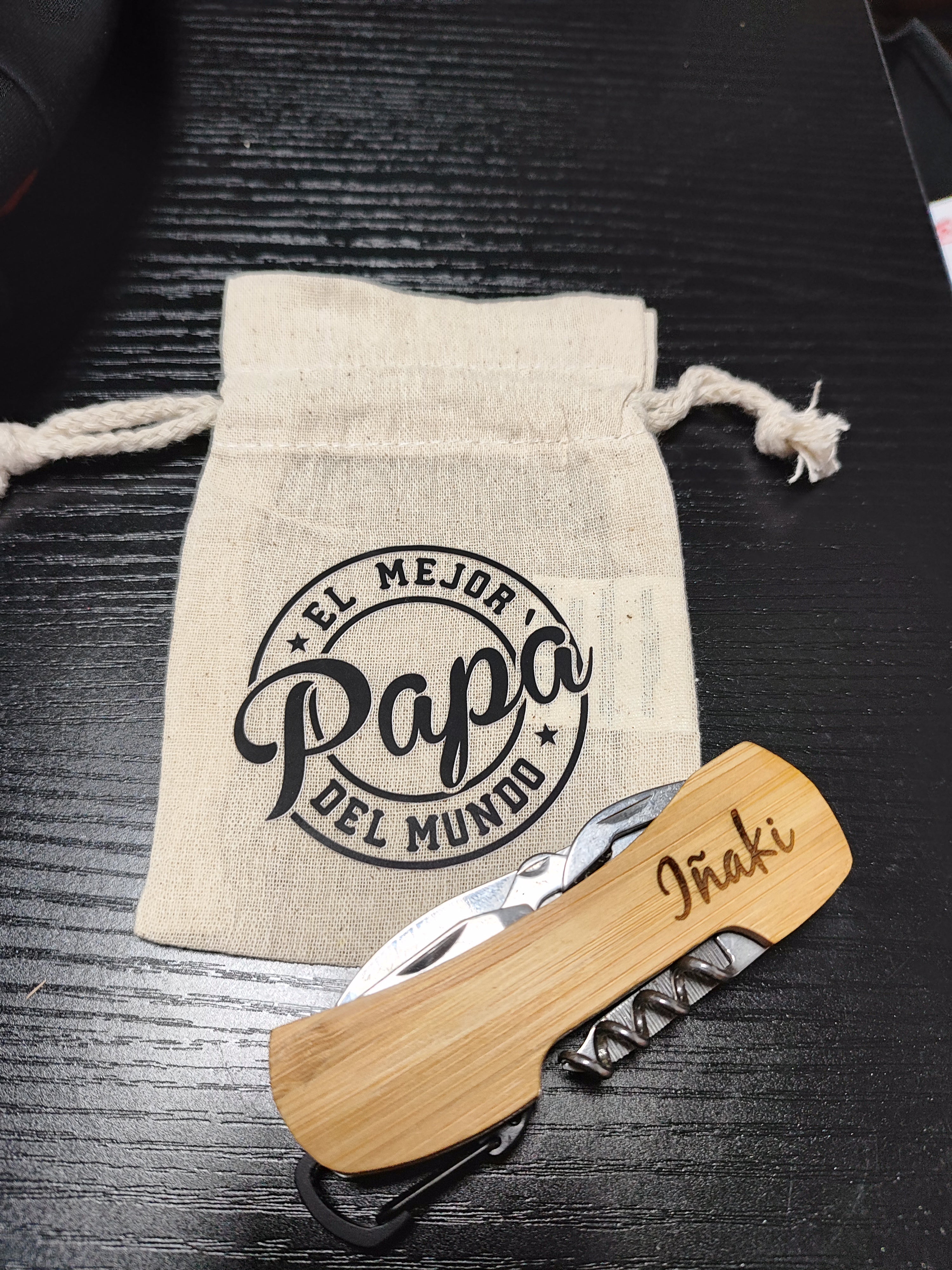 Navaja Multiusos de Madera Personalizable