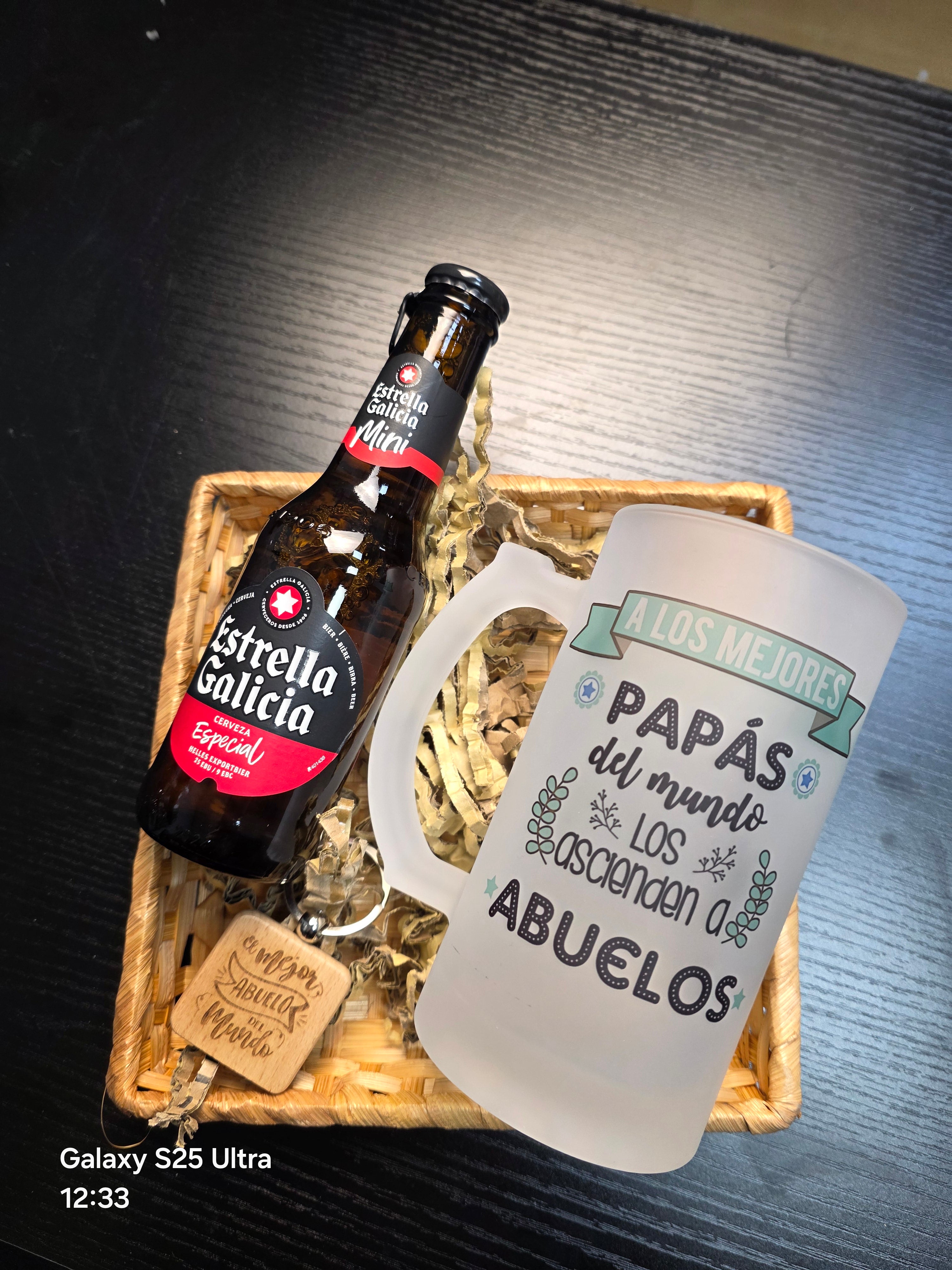 Cesta de regalo para padre o el abuelo