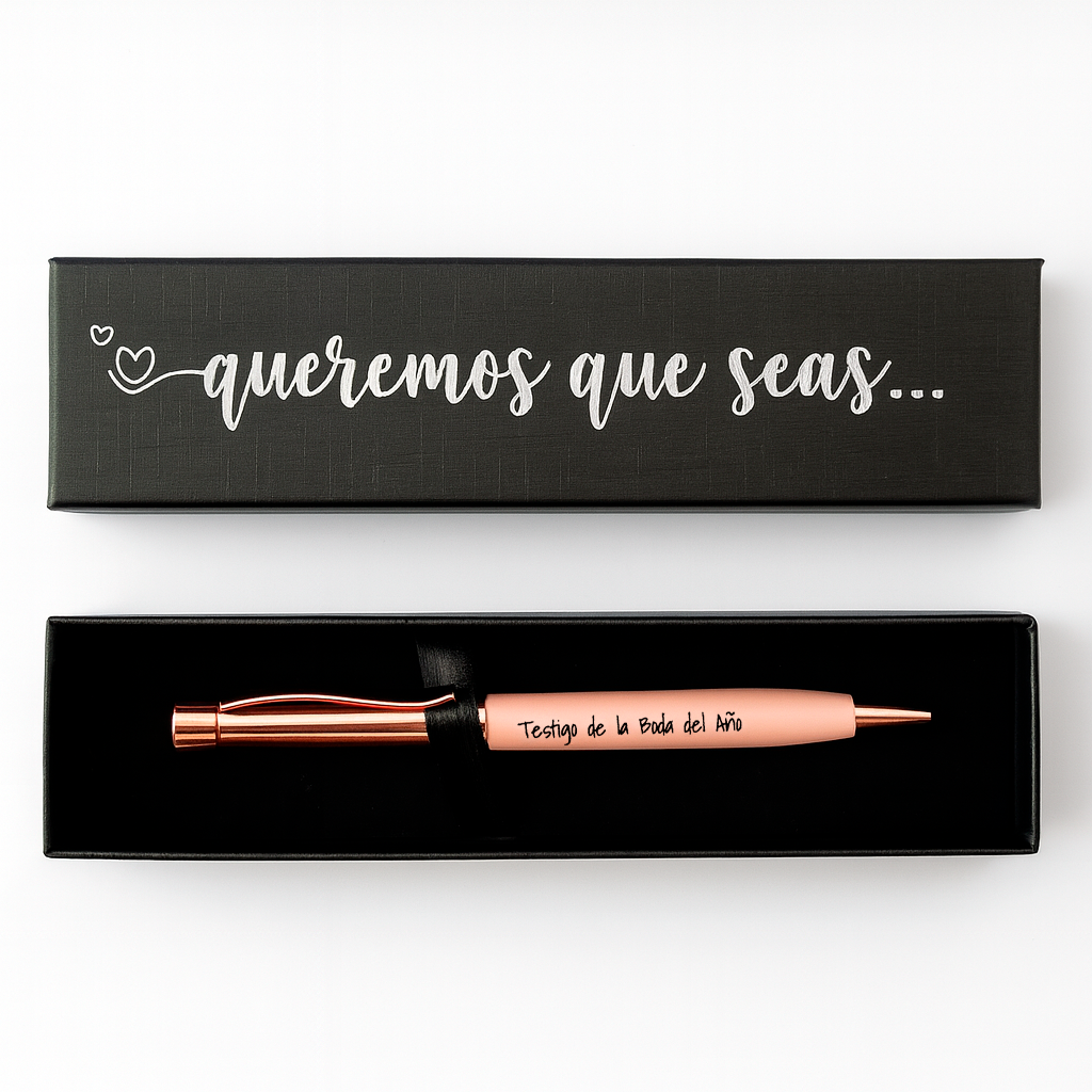 Boligrafo para testigos de boda