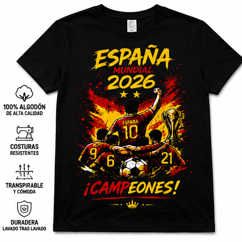 Camisetas España Mundial 2026 CAMPEONES!!!
