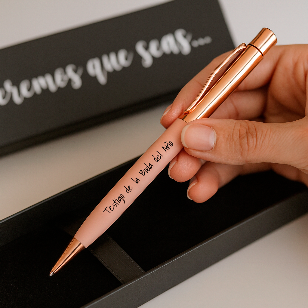 Boligrafo para testigos de boda