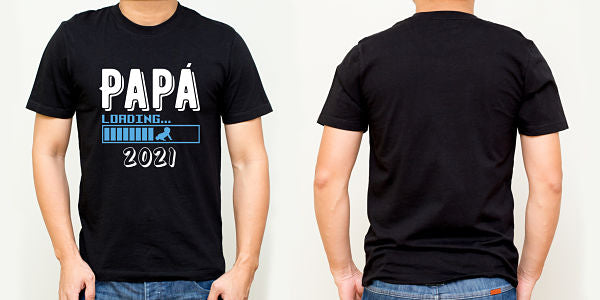Black T-Shirt front and back, Mock up template for design print