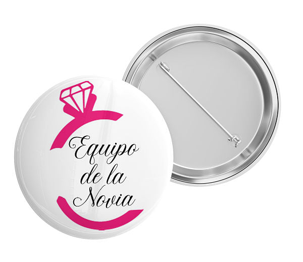 A mockup of a badge cut out on white background